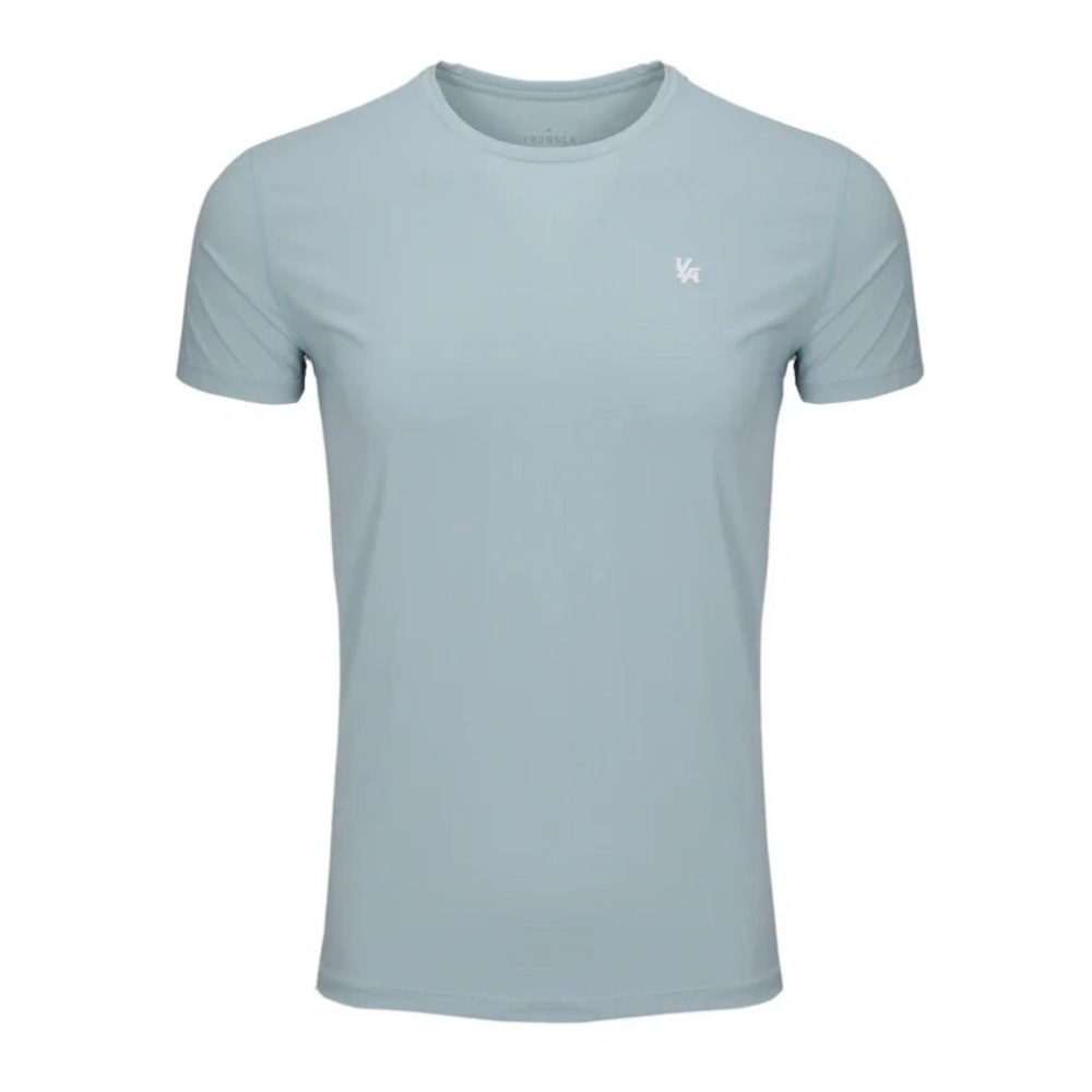 YoungLA 423 Zephyr Compression Short Sleeve Men’s Size XXL Teal Gym Shirt